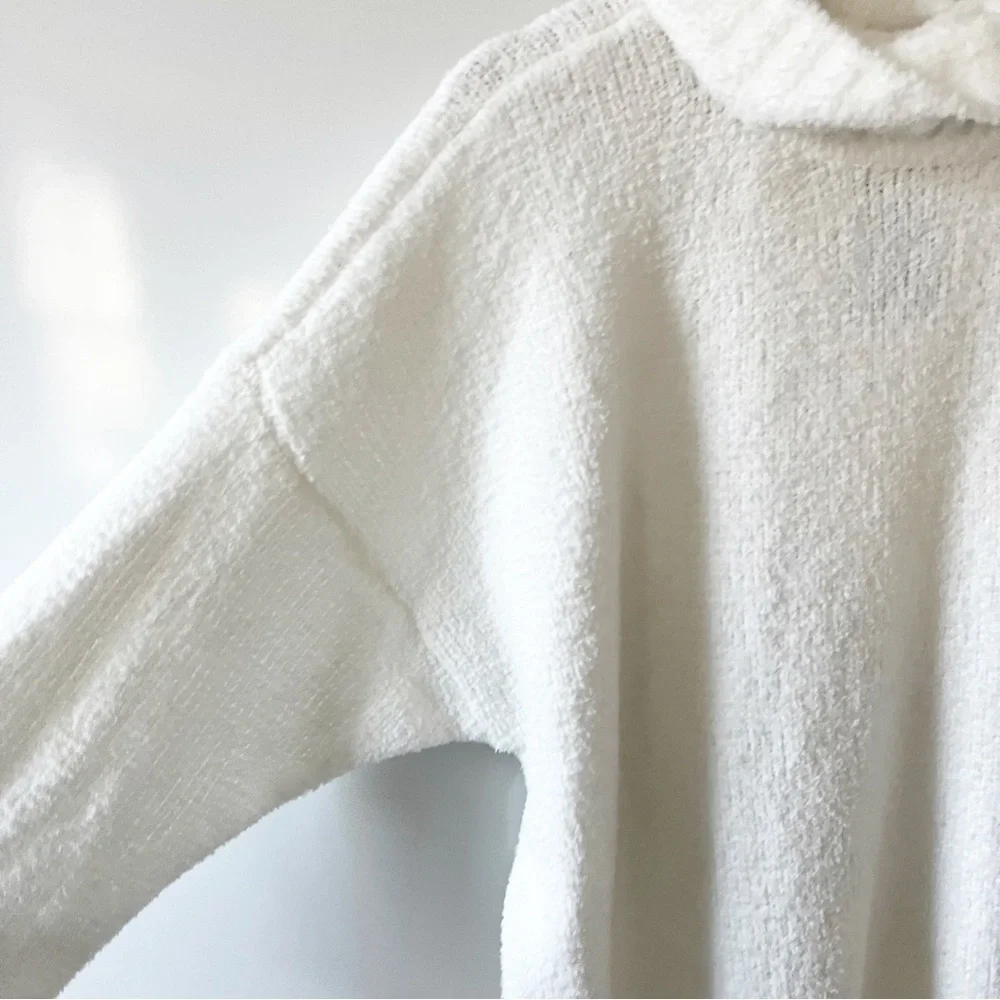 NWT ATM Anthony Thomas Melillo Chalk Turtleneck Chenille Sweater Dress - Picture 9 of 16